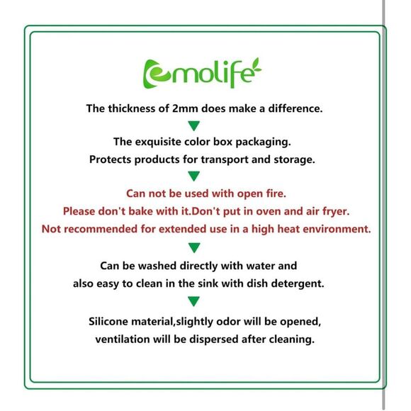 NEW Heat Resistant Air Fryer Thick Silicone Mats Kitchen Counter No-slip - Picture 2 of 7